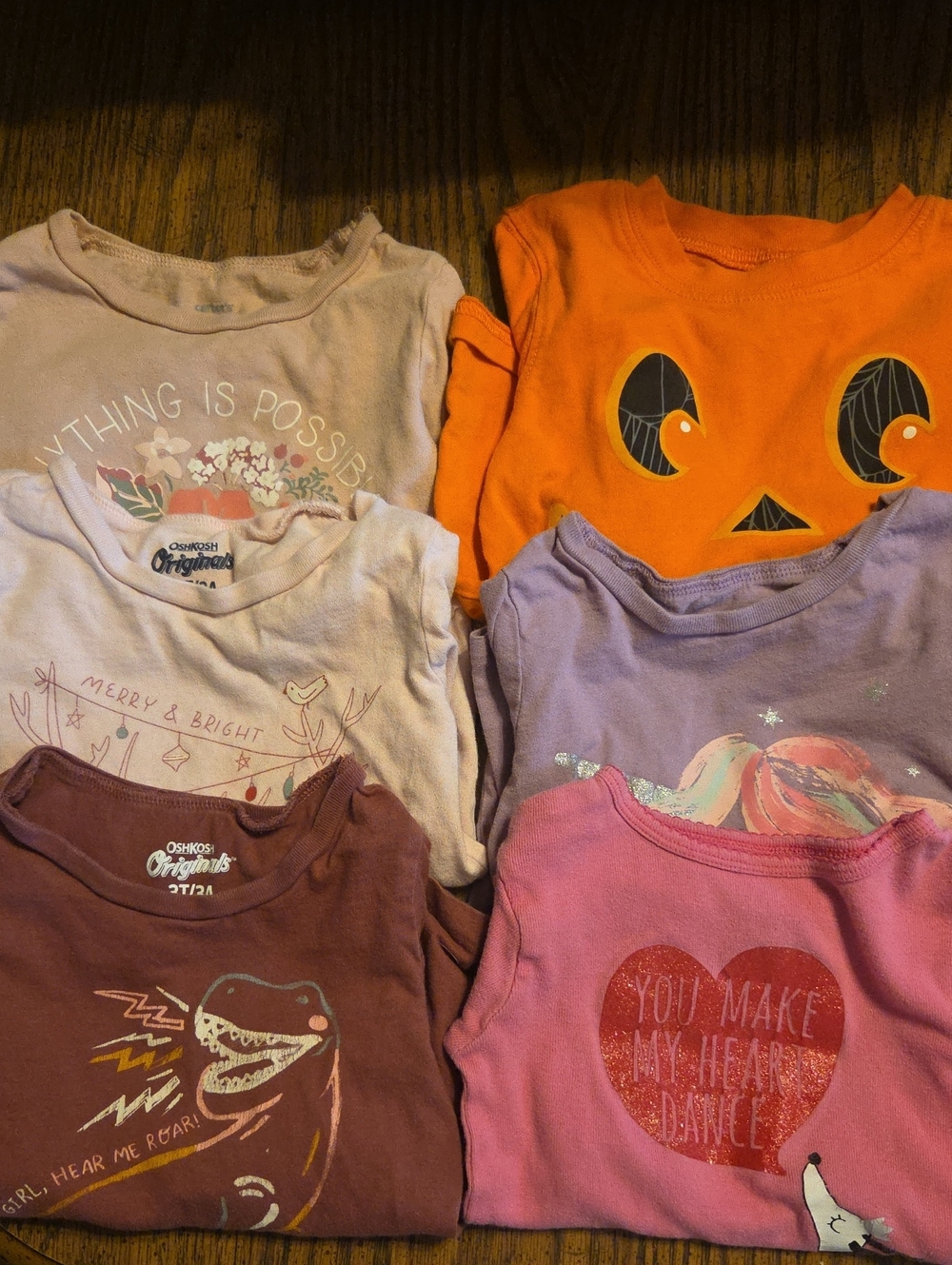 6 Girls Long-Sleeve Tops